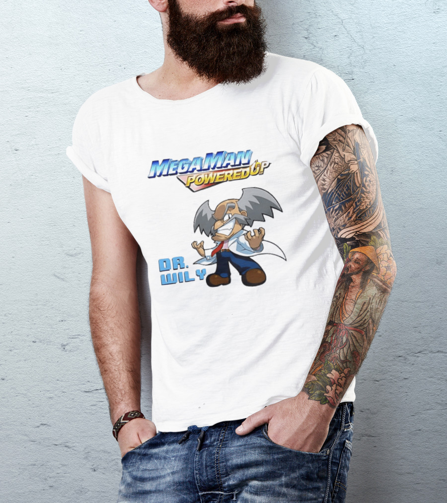 Mega Man Powered Up Dr Wily T-Shirt