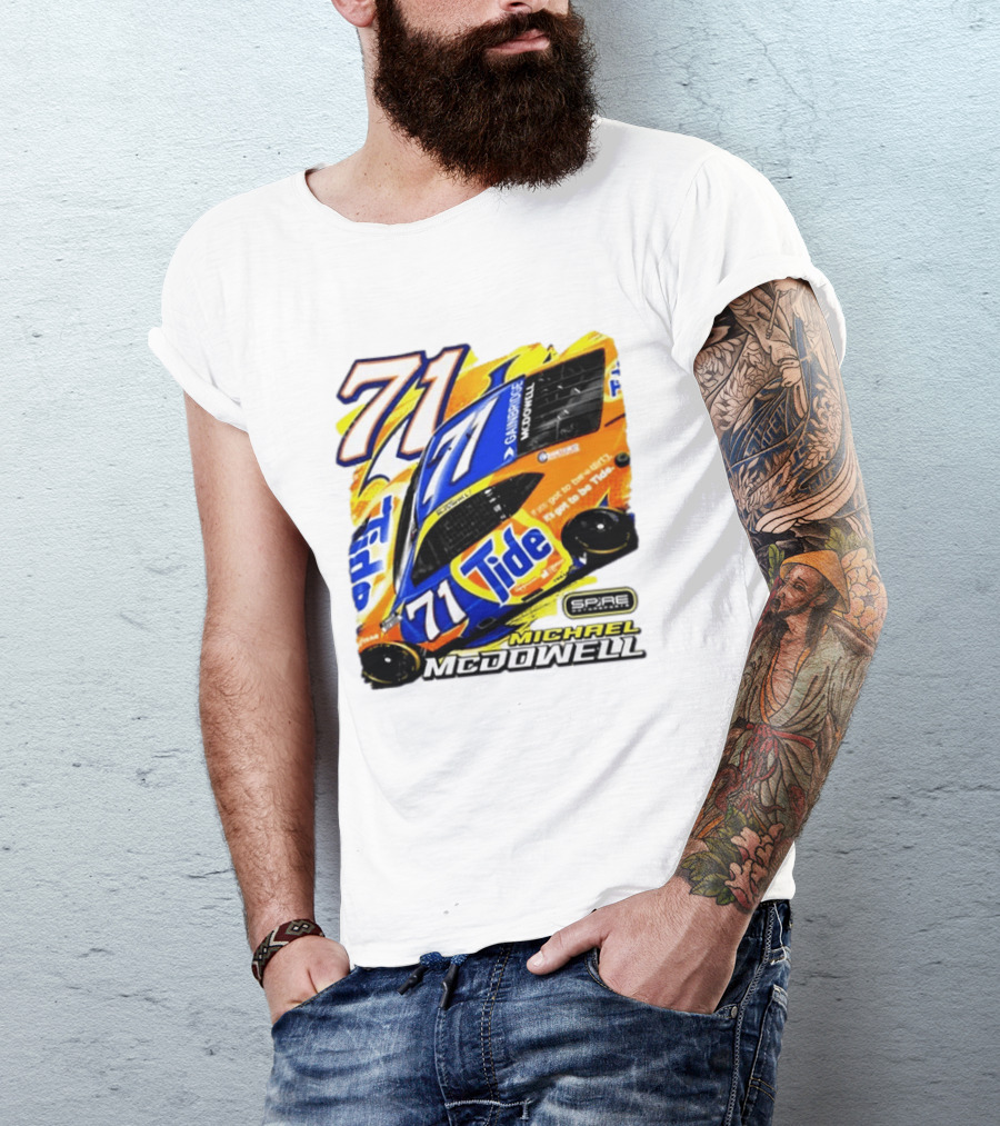 Michael McDowell Tide 71 NASCAR Racing Spire Motorsports Camry T-Shirt