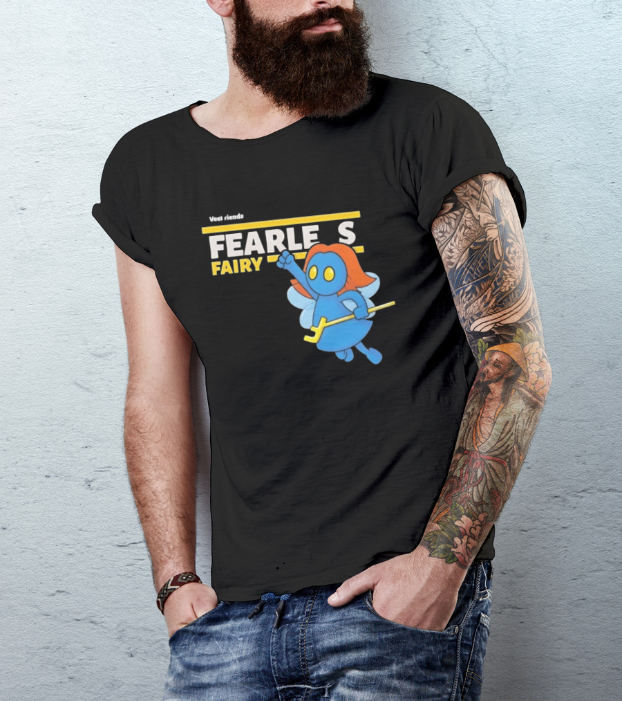 VeeFriends Fearless Fairy Bold Blue Character With Orange Hair T-Shirt