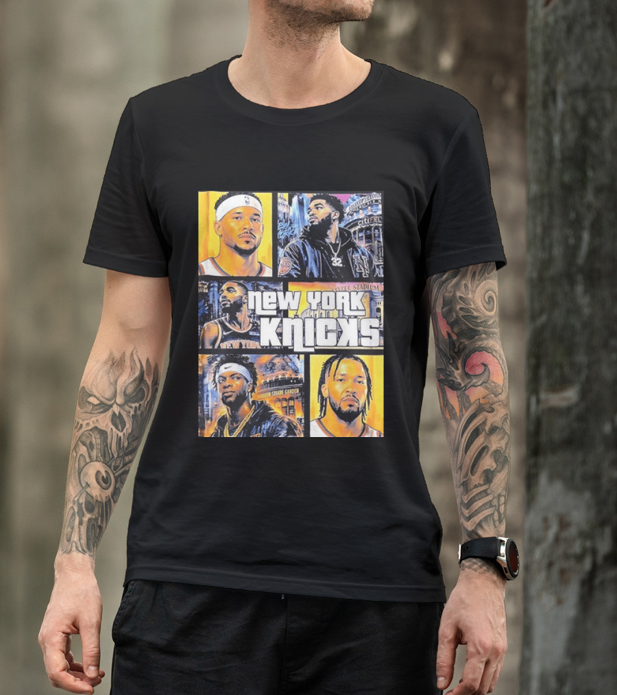 Josh Hart Karl Anthony Towns Mikal Bridges Julius Randle Jalen Brunson New York Knicks Yankee Stadium Madison Square Garden T-Shirt