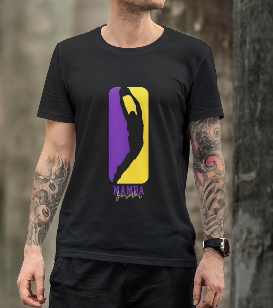 Kobe Bryant Los Angeles Lakers Mamba Forever Purple Gold T-Shirt
