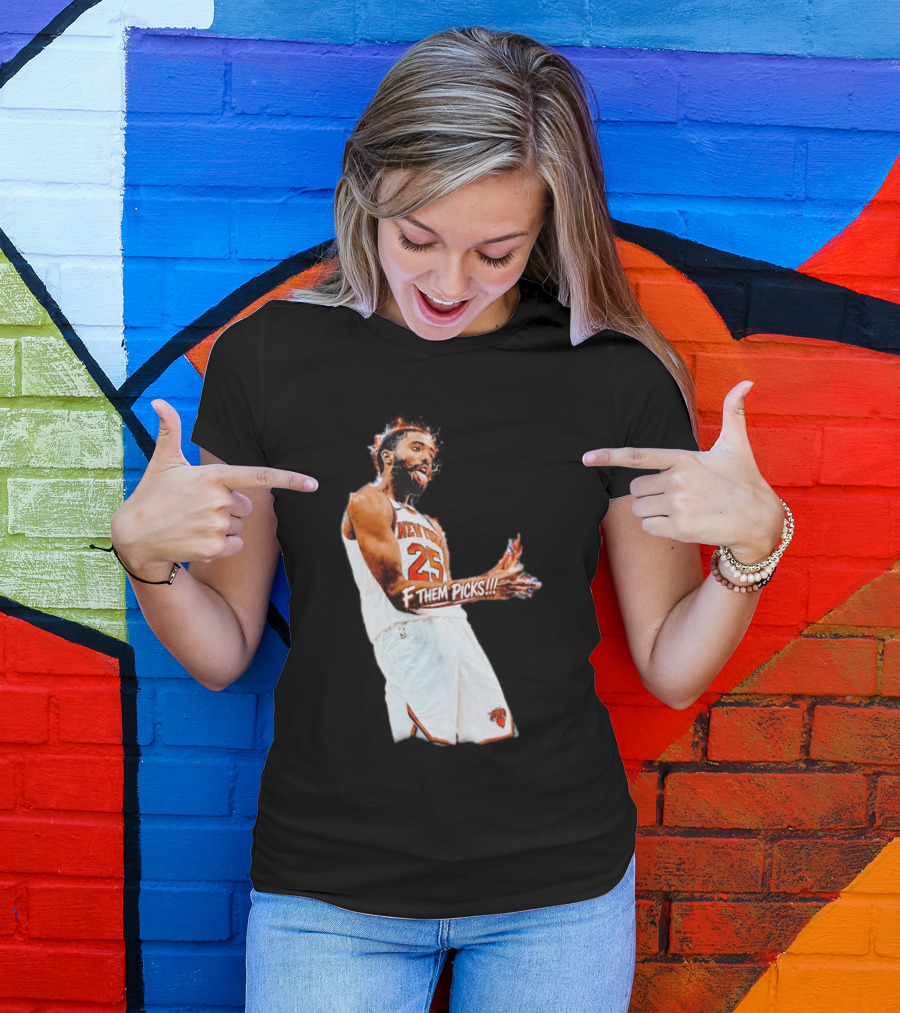 Mikal Bridges New York Knicks 25 F Them Picks T-Shirt