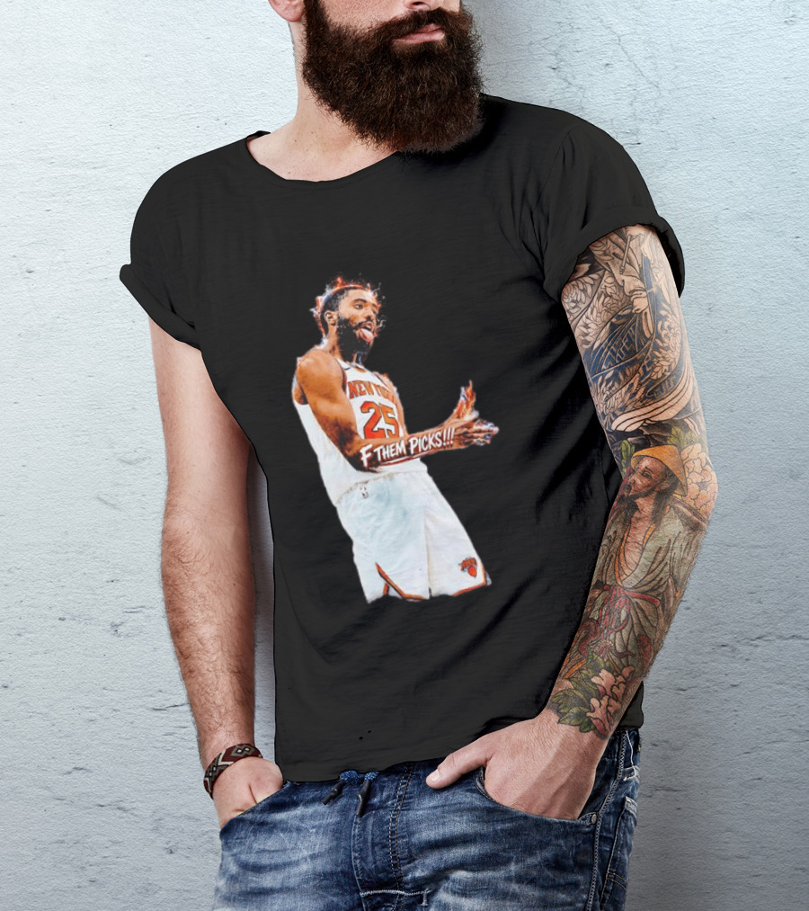 Mikal Bridges New York Knicks 25 F Them Picks T-Shirt