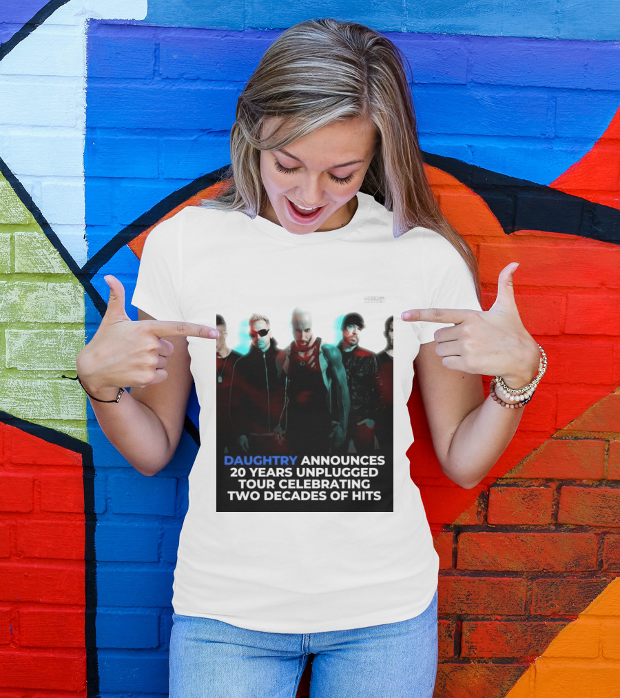 Daughtry Announces 20 Years Unplugged Tour Celebrating Two Decades Of Hits Music Mayhem T-Shirt