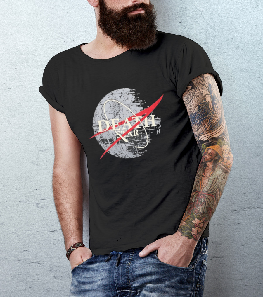 Death Star And The NASA T-Shirt