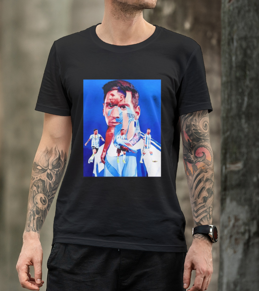 Messi Argentine Footballer Icon In Action T-Shirt