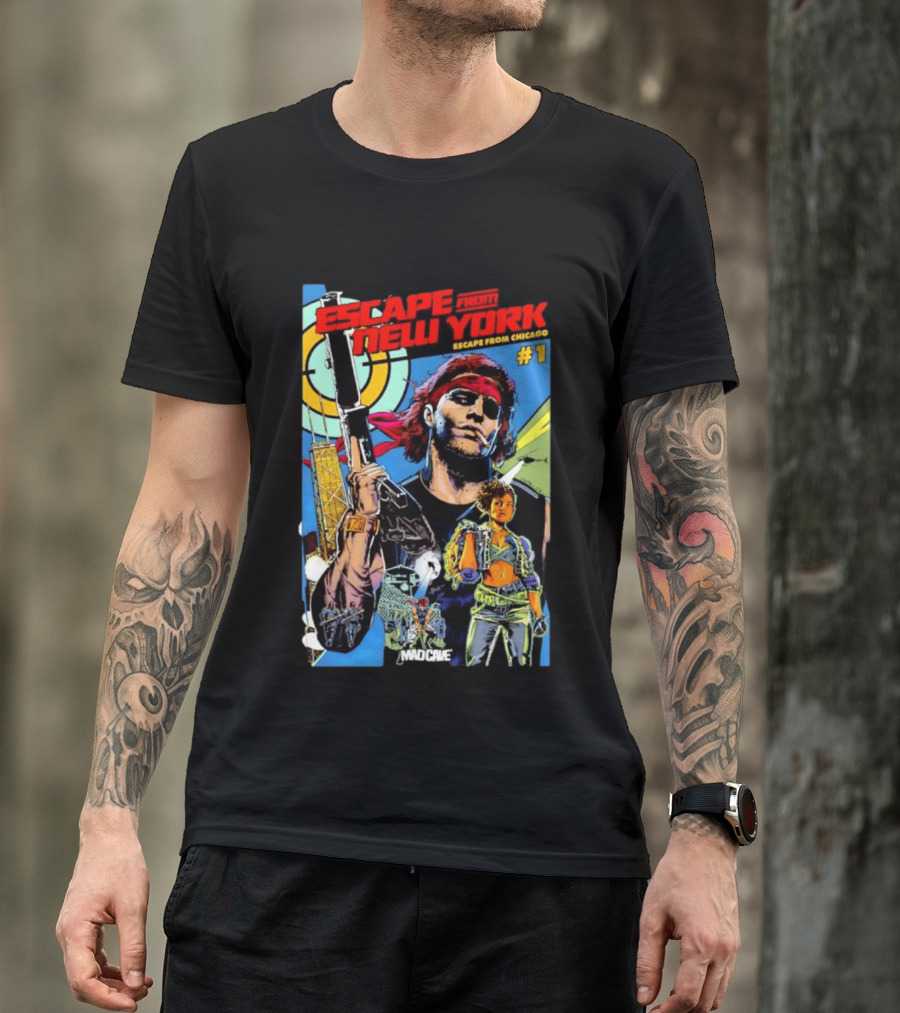 Escape From New York Escape From Chicago Comic Mad Cave Issue #1 T-Shirt