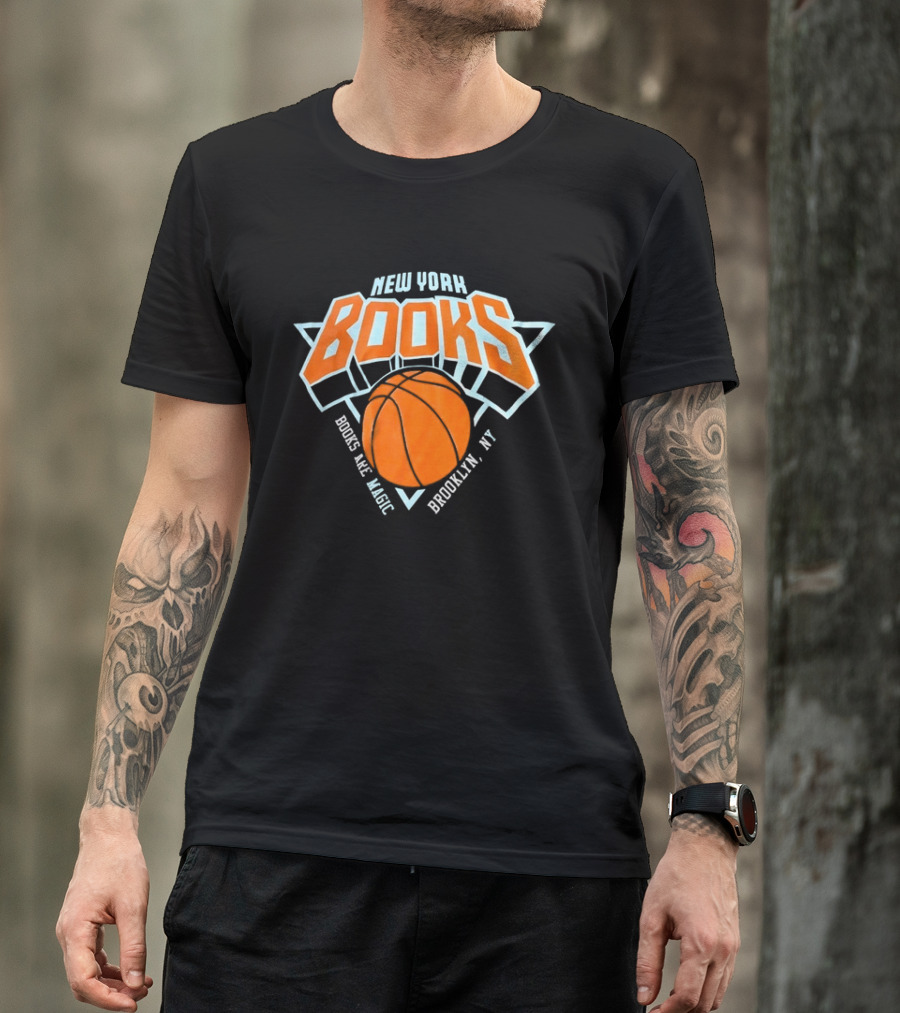 New York Books Are Magic Brooklyn NY Basketball T-Shirt
