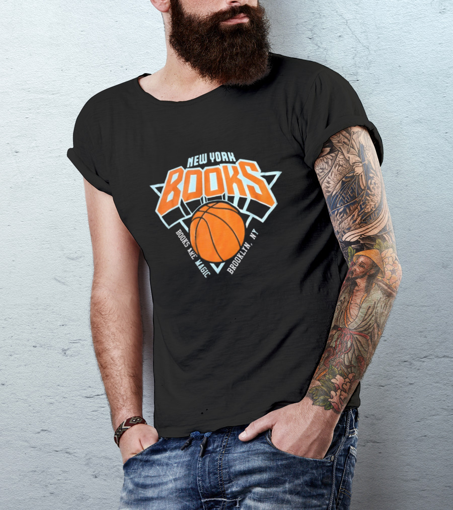 New York Books Are Magic Brooklyn NY Basketball T-Shirt