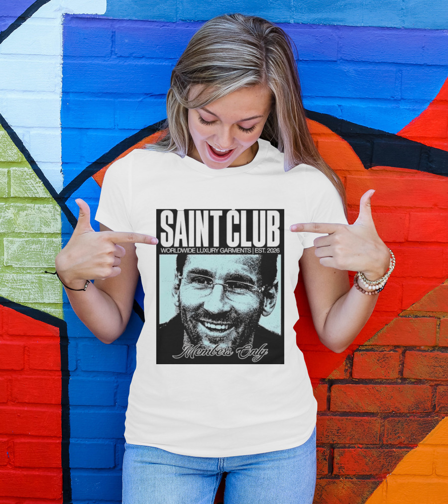 SAINT CLUB Worldwide Luxury Garments Est. 2026 Members Only T-Shirt