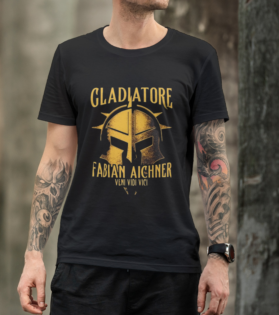 Gladiatore Fabian Aichner Veni Vidi Vici Wrestlers Helmet T-Shirt
