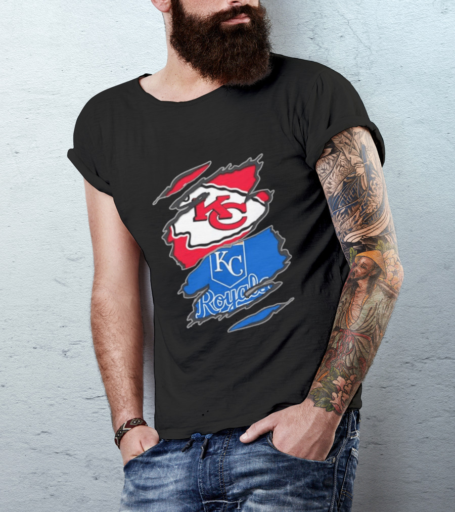 Kansas City Chiefs KC Kansas City Royals MLB Royals KC T-Shirt