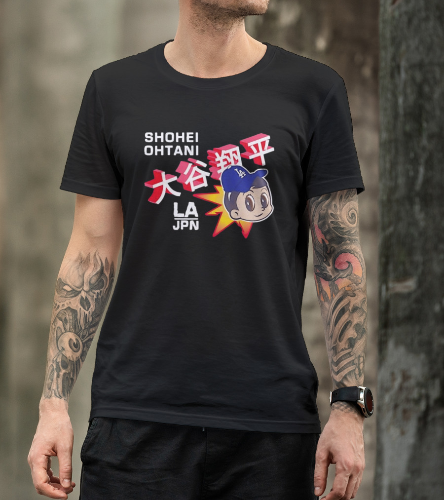 Shohei Ohtani LA Dodgers Anime Style LA JPN T-Shirt