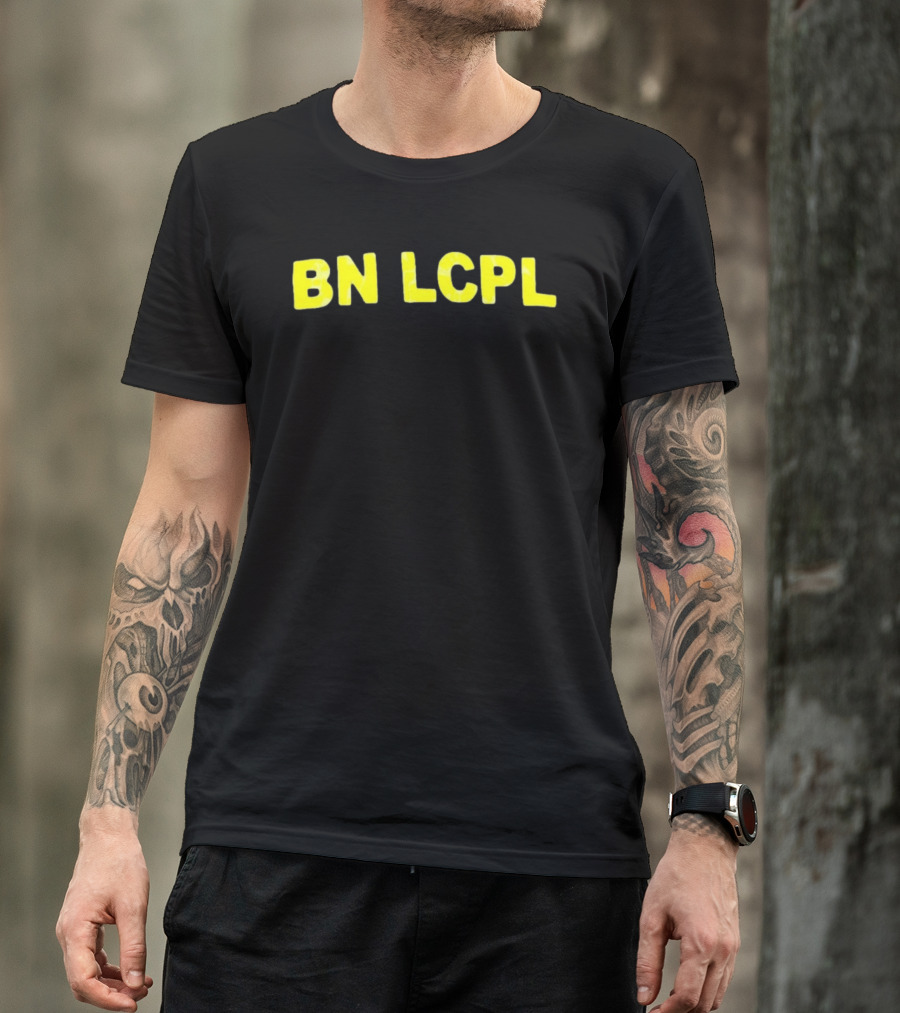 BN LCPL Bold Yellow Block Letters T-Shirt