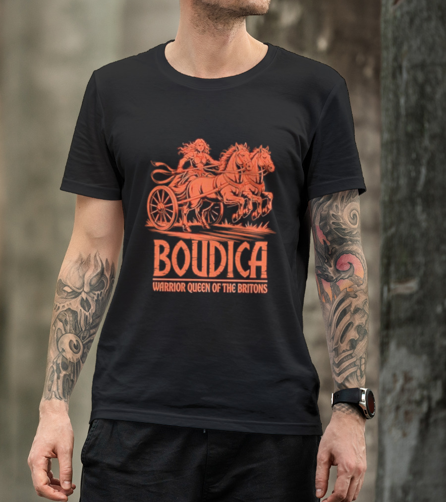 Boudica Warrior Queen Of The Britons Chariot Fighter T-Shirt