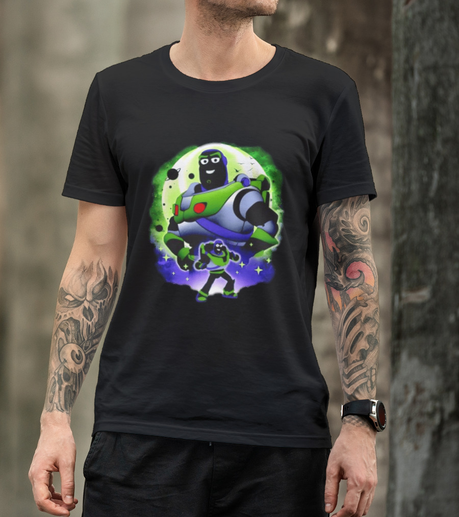 Buzz Lightyear Space Ranger Moon Planetary System Toy Story Galaxy T-Shirt