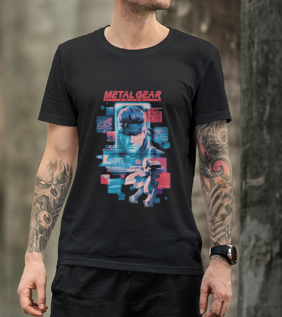 Metal Gear Solid Snake Tactical Espionage Action Alert 99.99 PTT Memory 89.85 T-Shirt