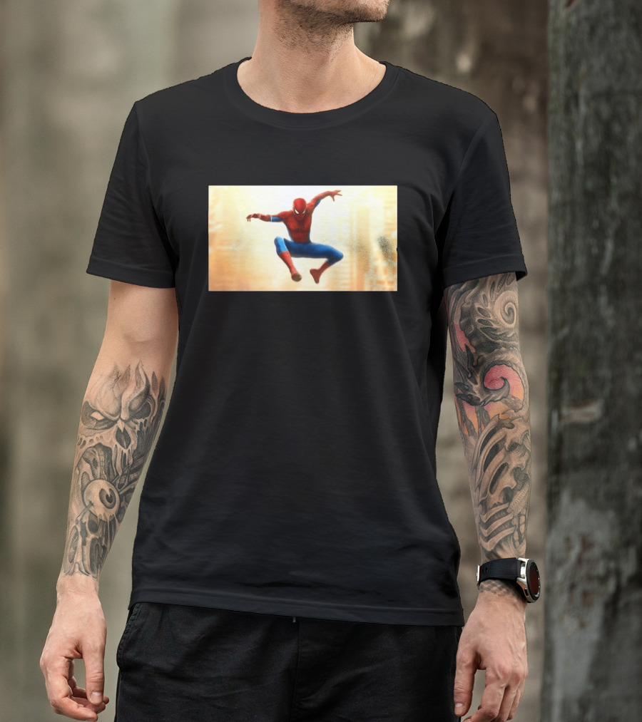 Spider Man Brand New Day July 2026 Jumping Action Pose Classic Suit T-Shirt