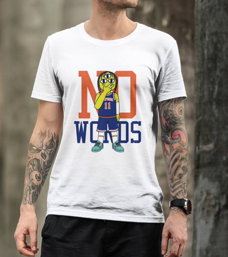 Jalen Brunson New York Knicks No Words Three Eyed Cartoon T-Shirt