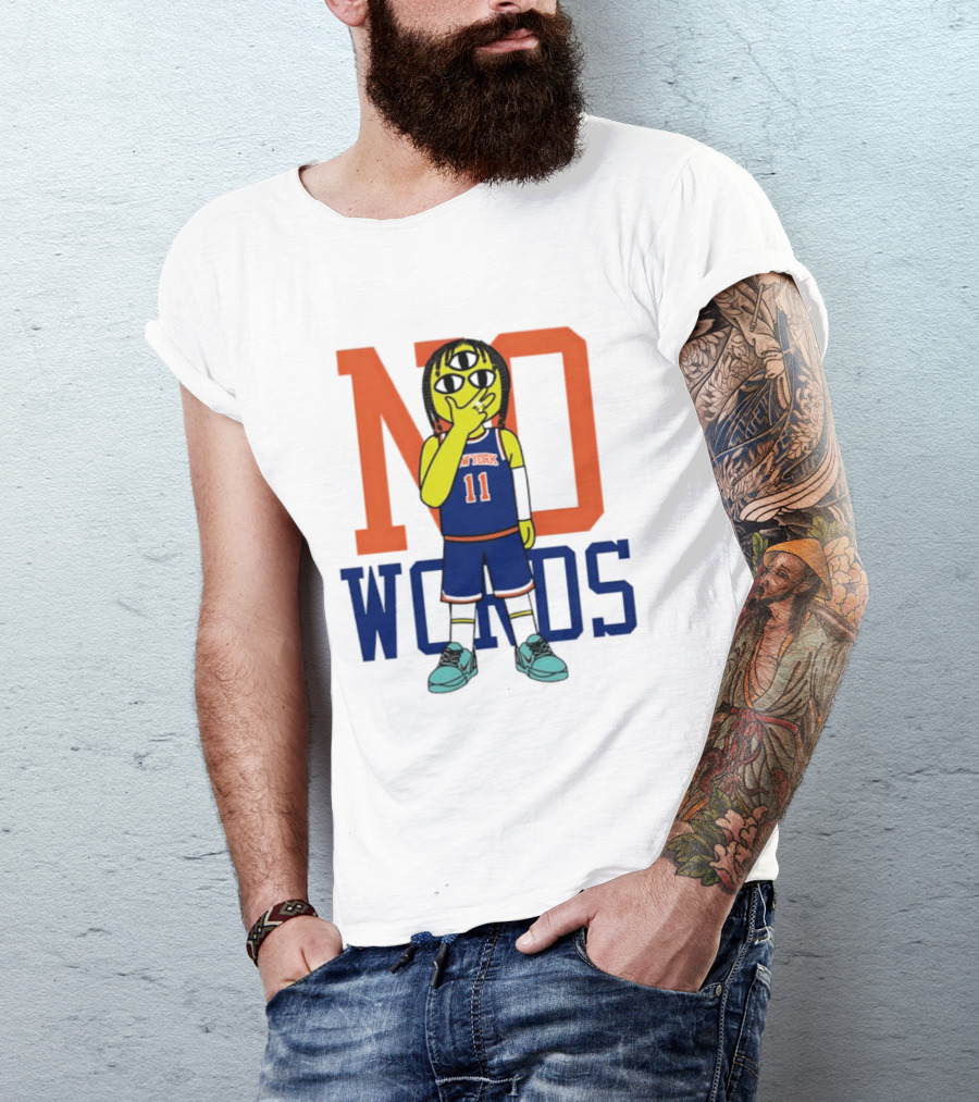 Jalen Brunson New York Knicks No Words Three Eyed Cartoon T-Shirt