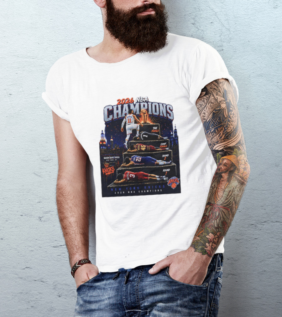 2026 NBA Champions New York Knicks Jalen Brunson Road To Glory T-Shirt