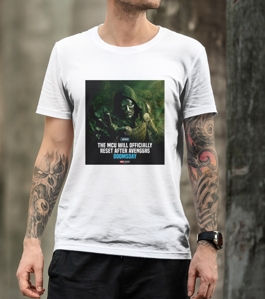 Avengers Doomsday MCU Reset Announcement Super Universe News T-Shirt