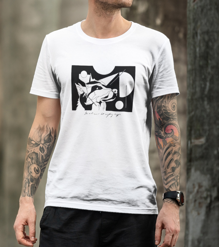 Wolf You Will Never Let Anything Happen Abstract Art Geometric Shapes T-Shirt