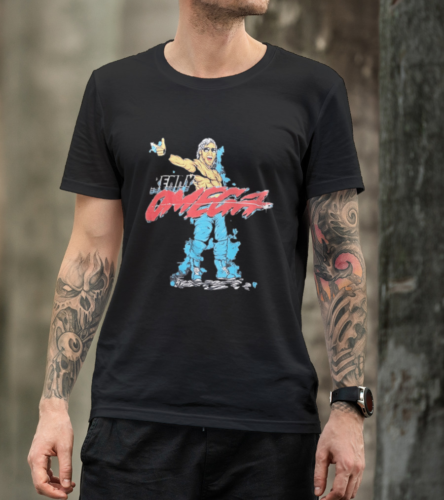 Kenny Omega Pro Wrestling Illustration With Omega Splash T-Shirt