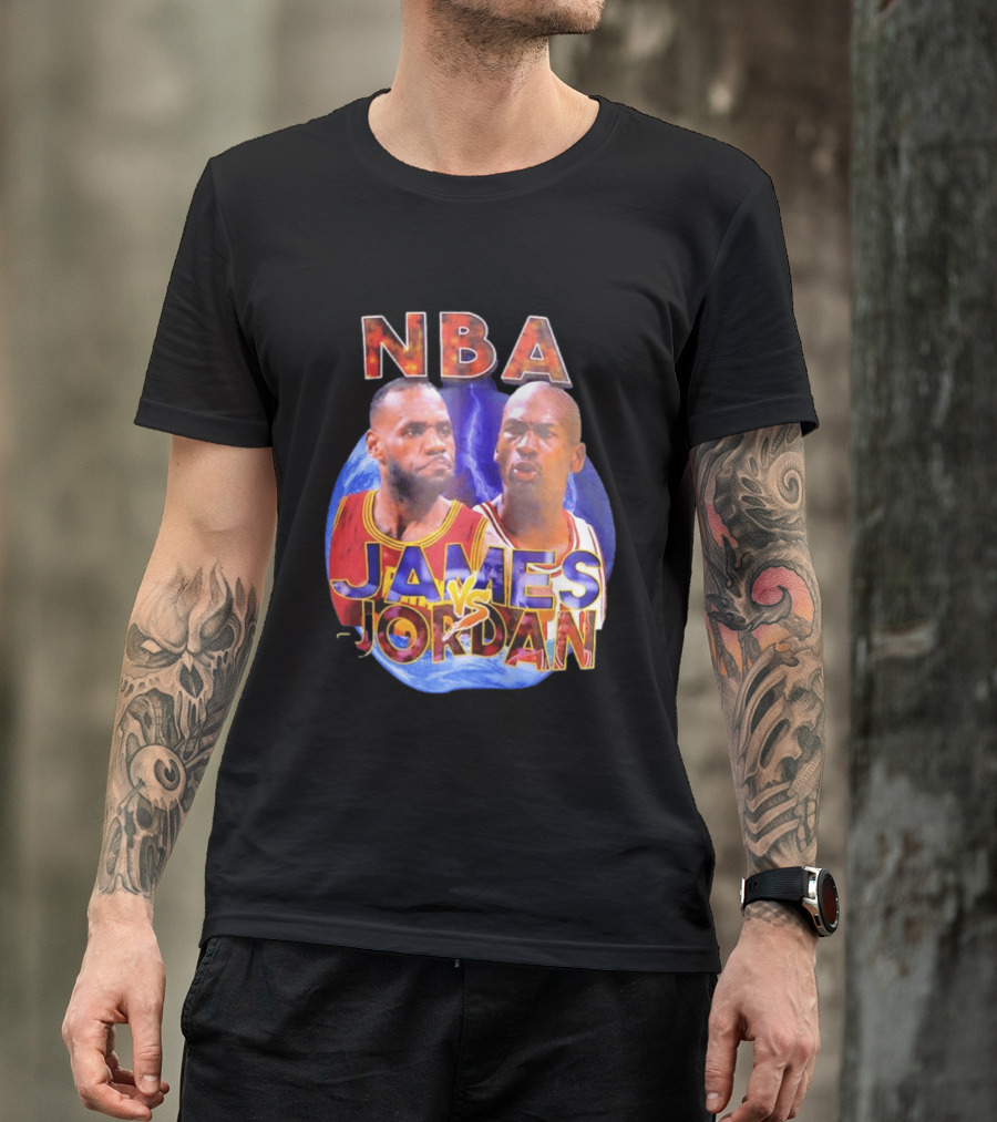 NBA LeBron James Vs Michael Jordan Cleveland Cavaliers Chicago Bulls T-Shirt
