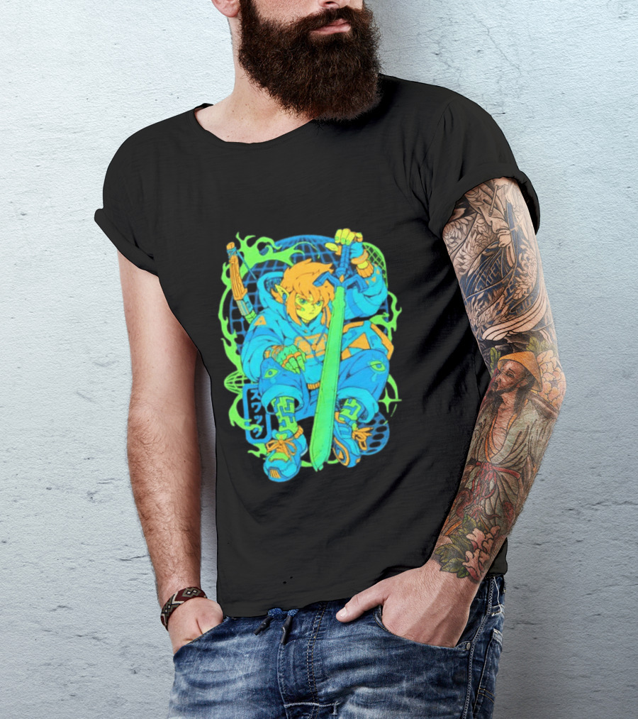Link Legend Of Zelda Hylian Hero Swag Master Sword Streetwear Men's T-Shirt