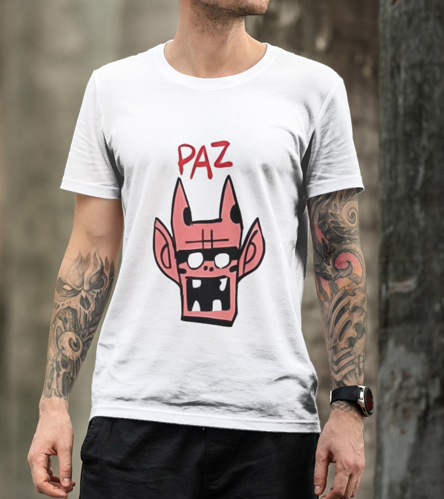 Gorillaz Paz Cartoon Character Face T-Shirt