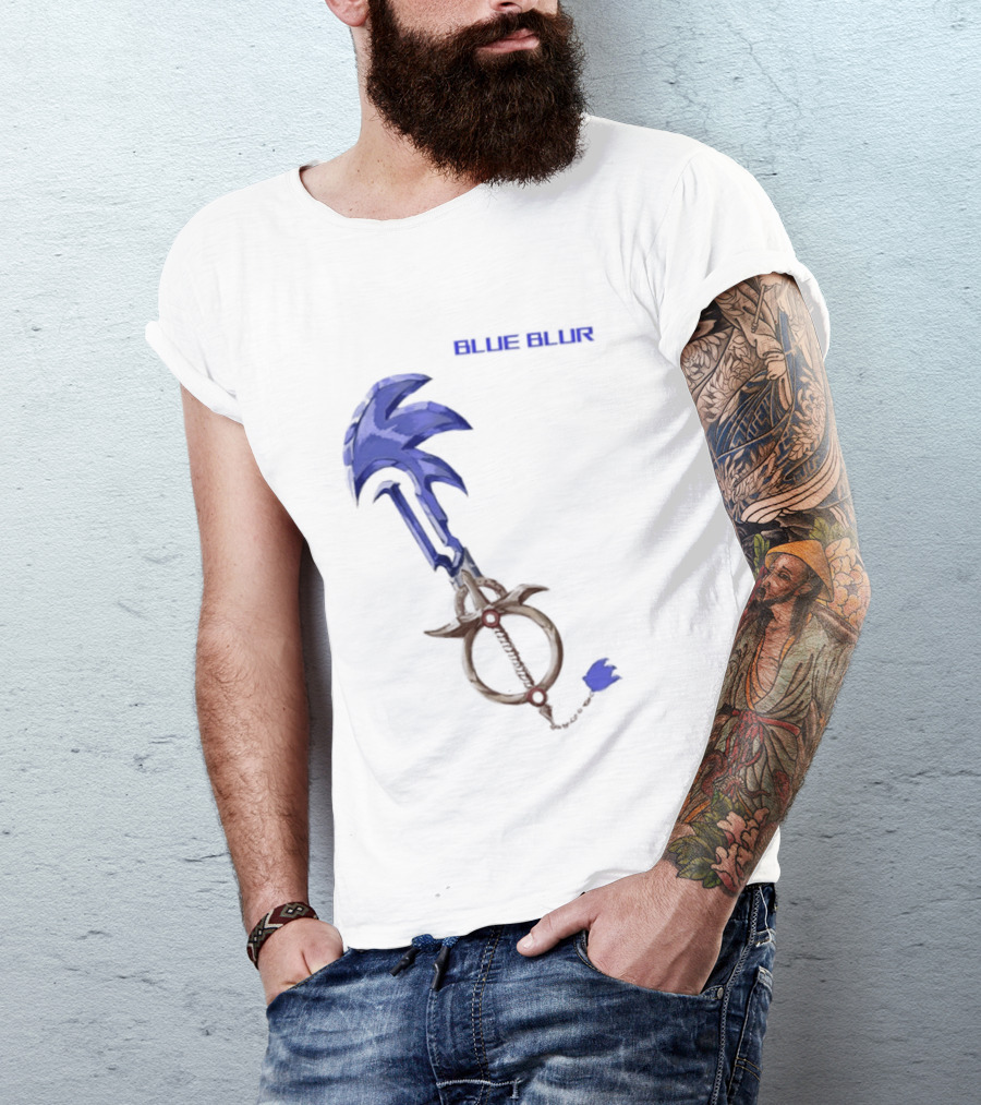 The Hedgehog Keyblade Blue Blur Sonic T-Shirt