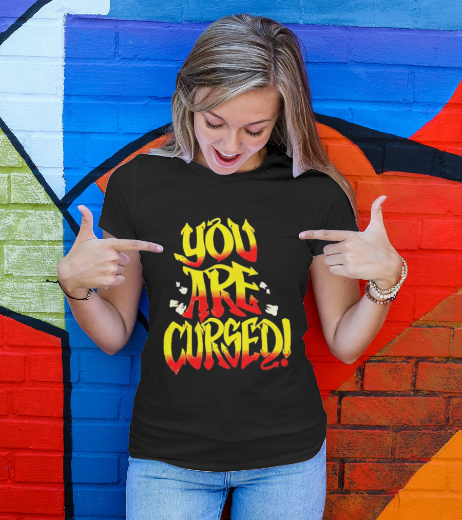 Danhausen You Are Cursed Bold Graffiti T-Shirt