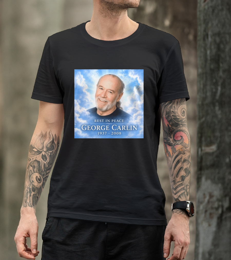 Rest In Peace George Carlin 1937 2008 Memorial T-Shirt