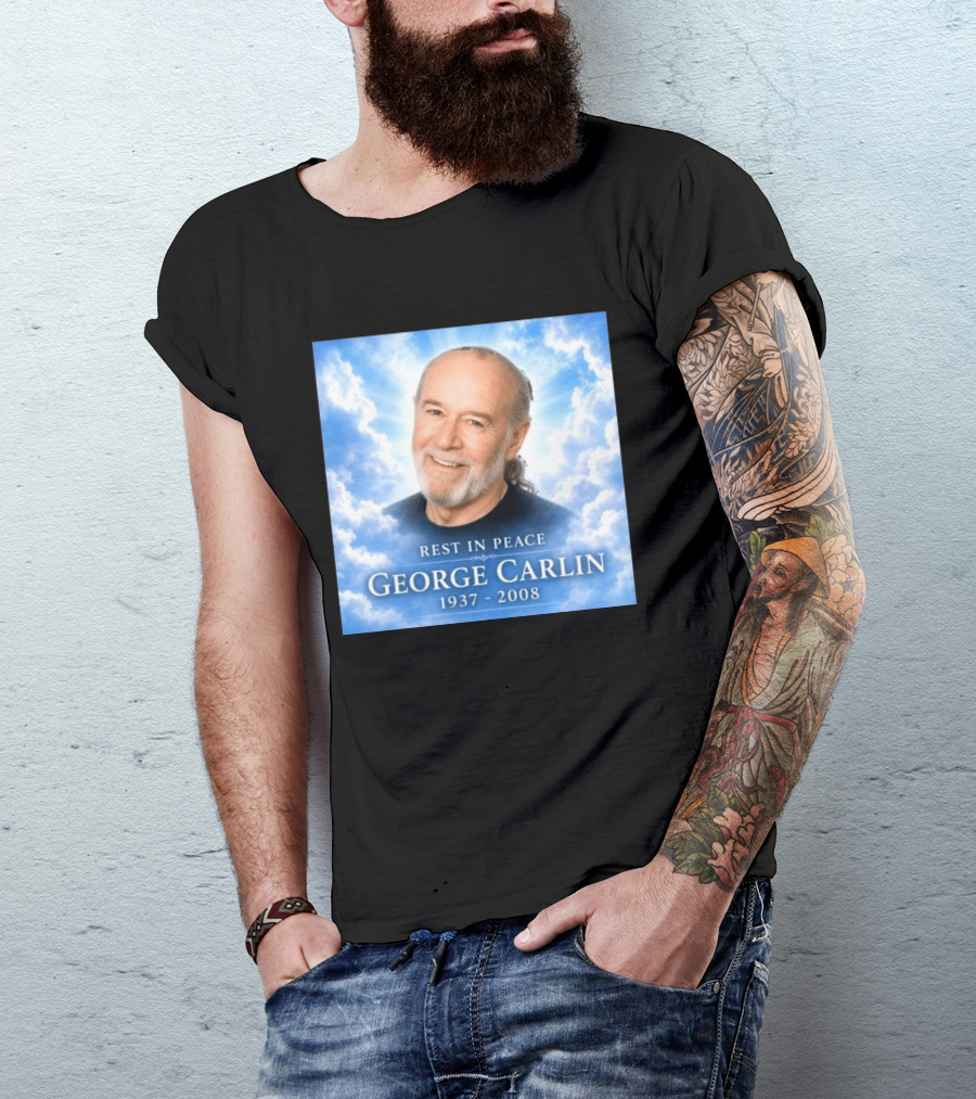 Rest In Peace George Carlin 1937 2008 Memorial T-Shirt