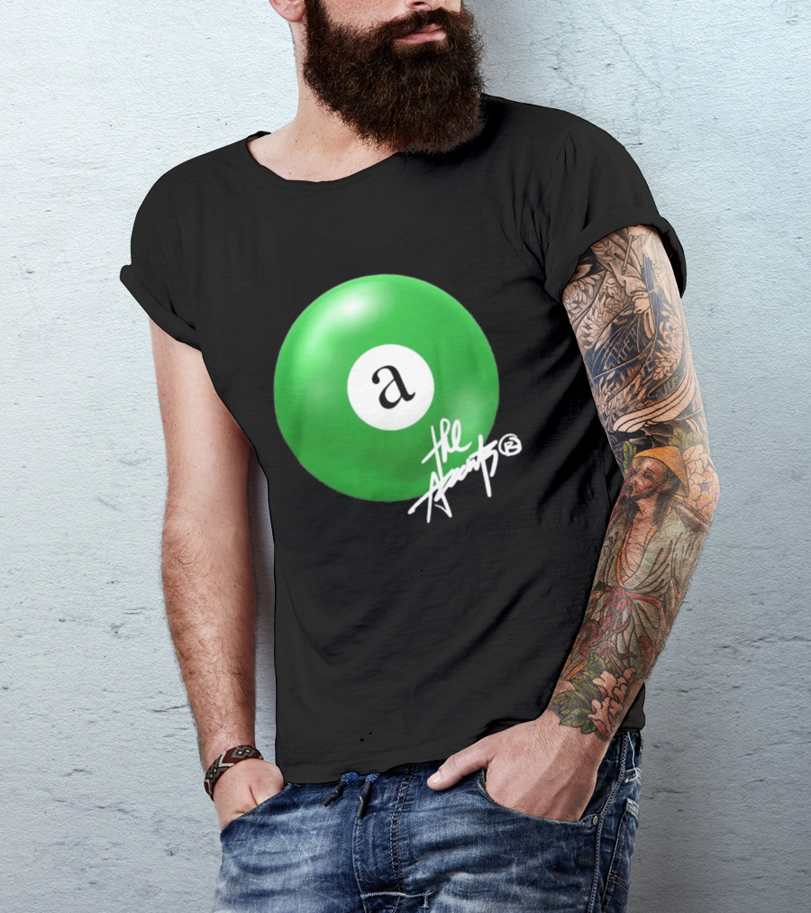 The Accents Collection Green Pool Ball Icon With Signature T-Shirt