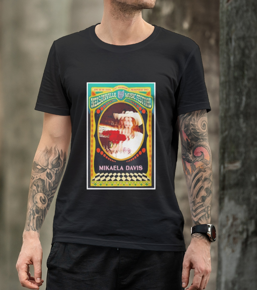 Nelsonville Music Festival 20th Anniversary Mikaela Davis June 18 21 2026 Nelsonville Ohio T-Shirt