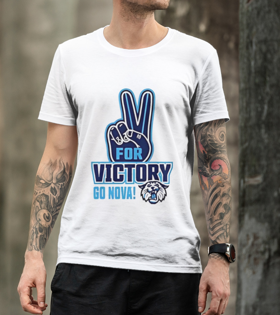 V For Victory Go Nova Wildcat T-Shirt