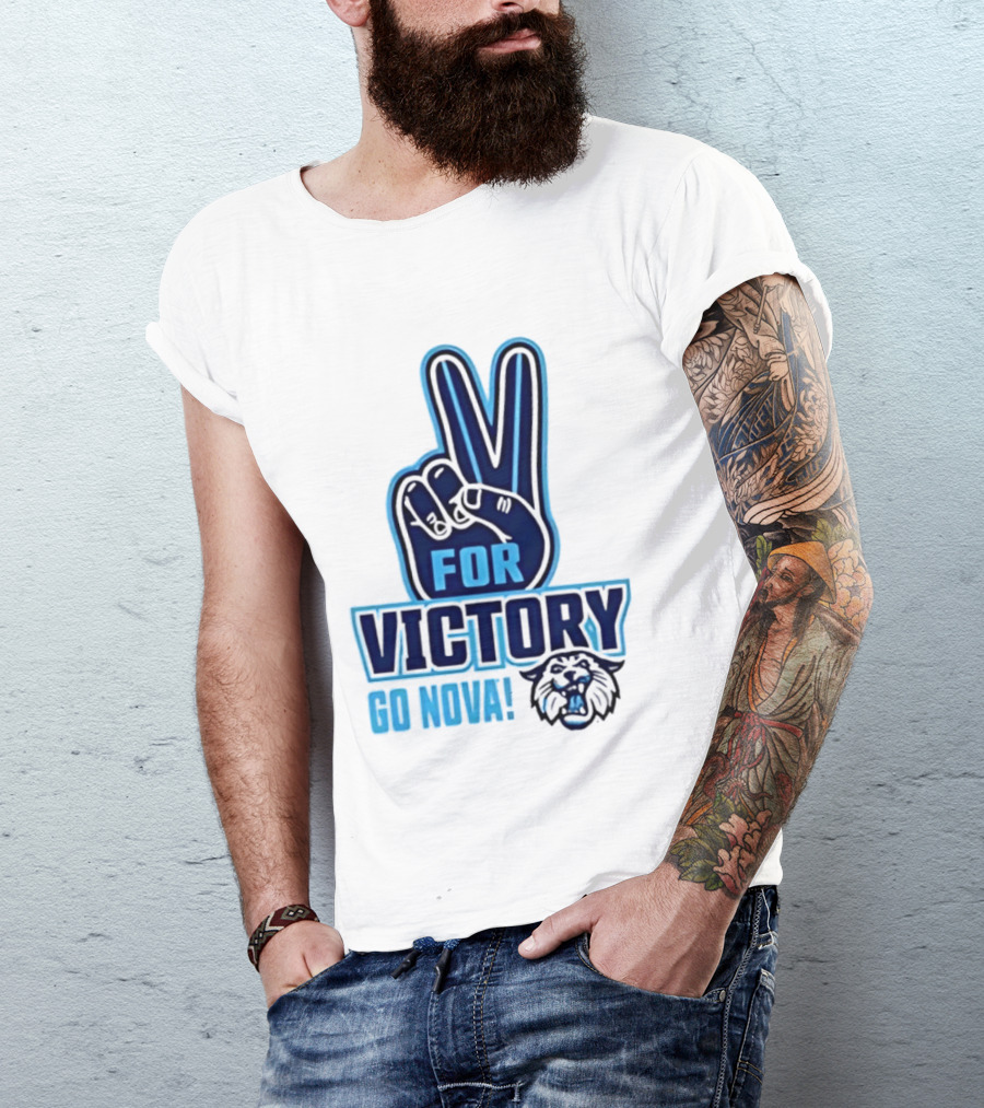 V For Victory Go Nova Wildcat T-Shirt