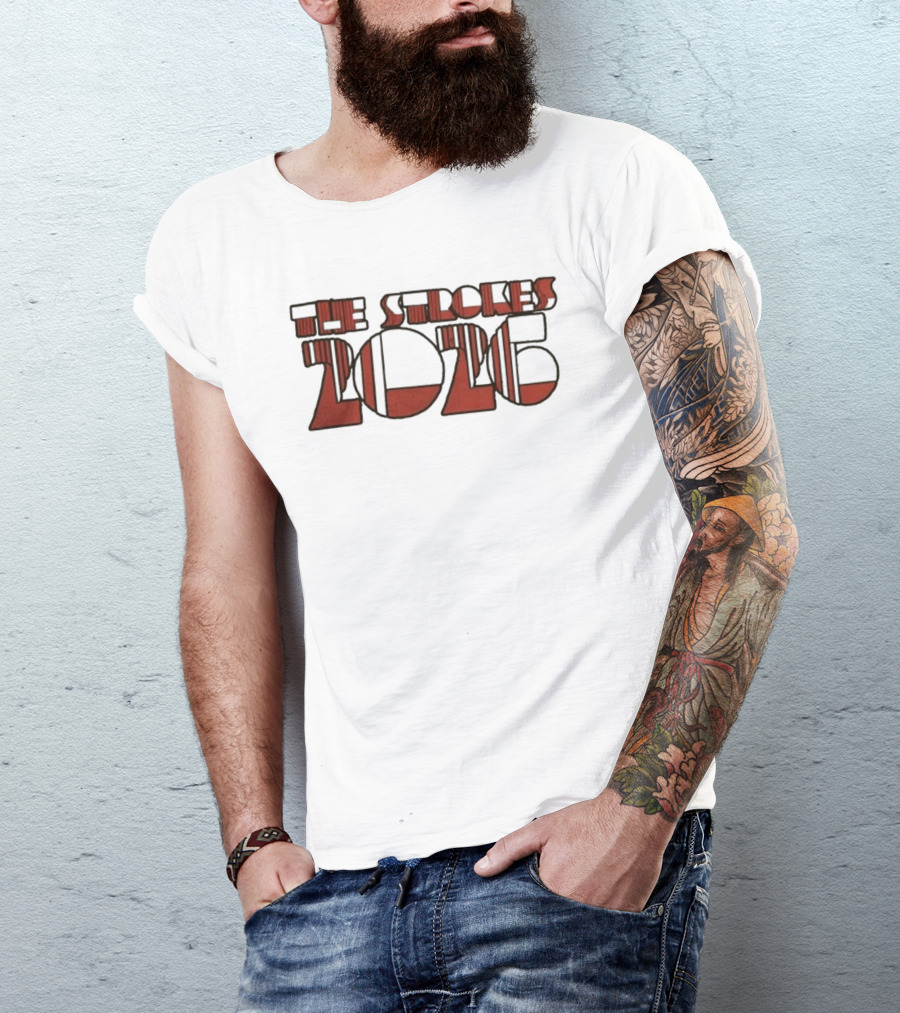 The Strokes 2026 Tour Vintage Red T-Shirt