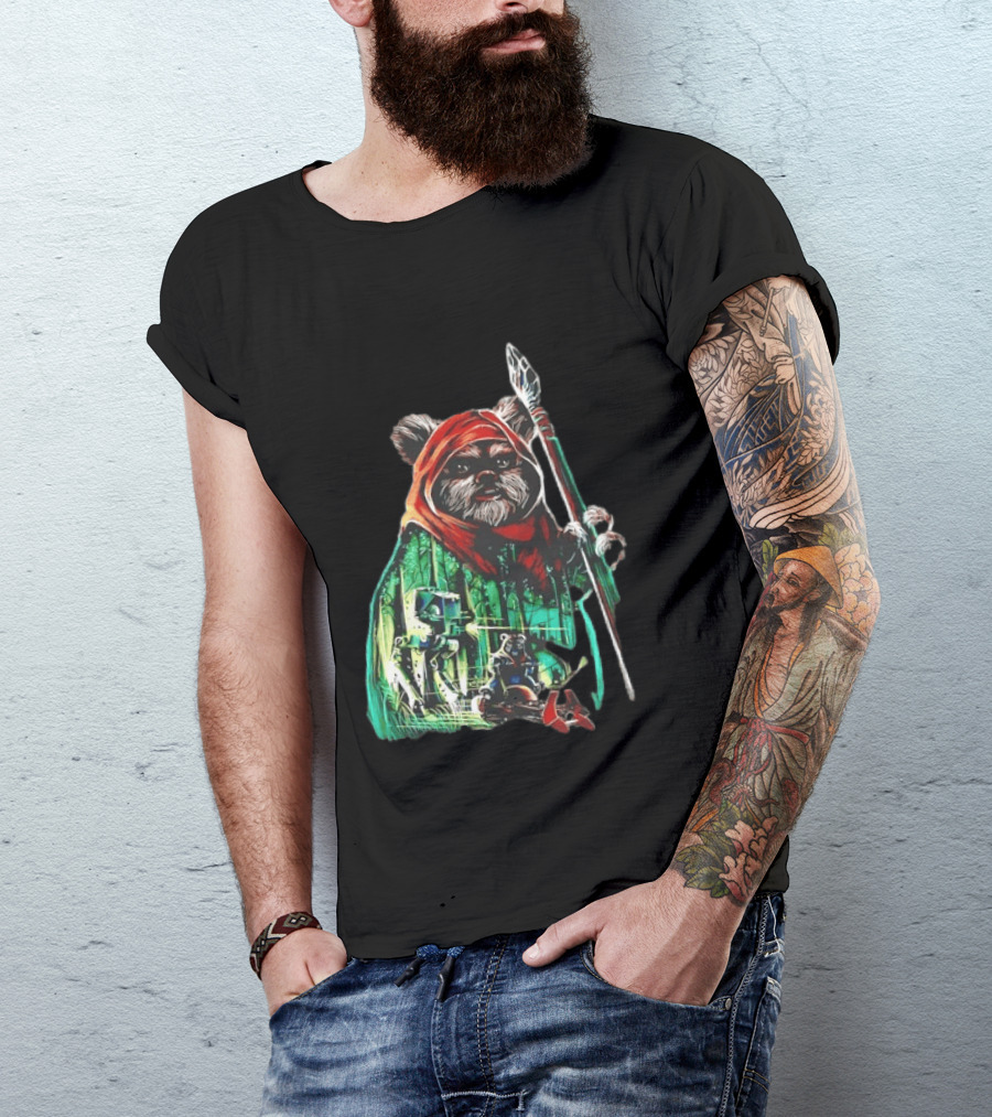 Wicket W Warrick Ewok Endor Defense Return Of The Jedi T-Shirt