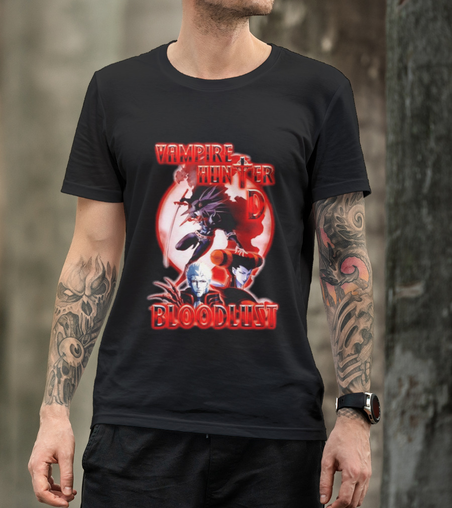 Vampire Hunter D Bloodlust Anime Dark Fantasy Adventure Characters T-Shirt