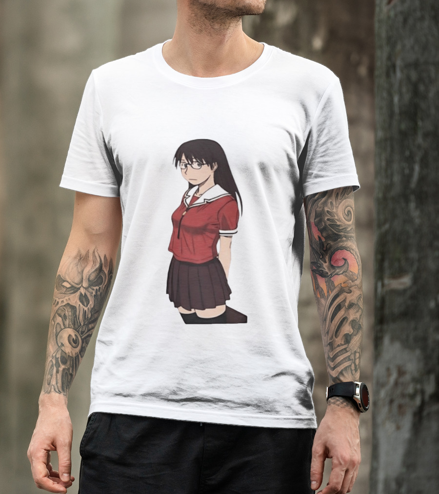 Azumanga Daioh Anime Yomi Character Red Outfit T-Shirt