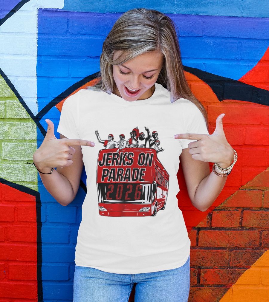 Jerks On Parade 2026 Carolina Hurricanes NHL Bus Fan Celebration T-Shirt