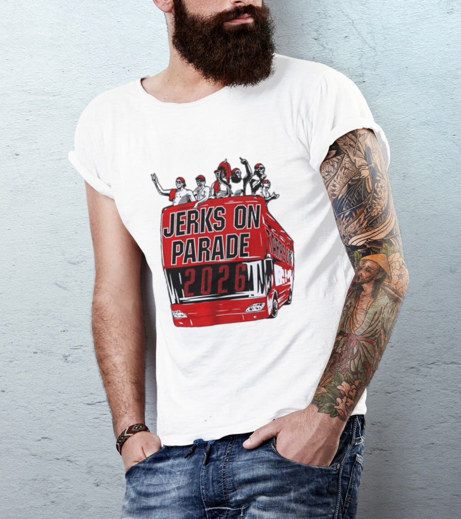 Jerks On Parade 2026 Carolina Hurricanes NHL Bus Fan Celebration T-Shirt