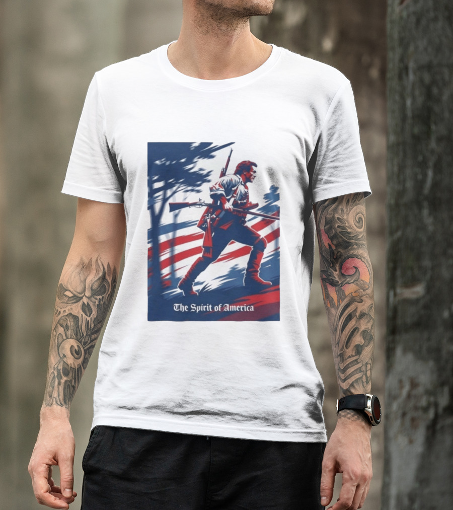 The Spirit Of America Benjamin Martin The Patriot Revolutionary T-Shirt