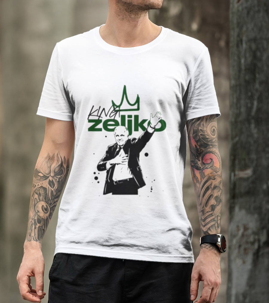 King Zeliko Regal Gesture With Crown T-Shirt