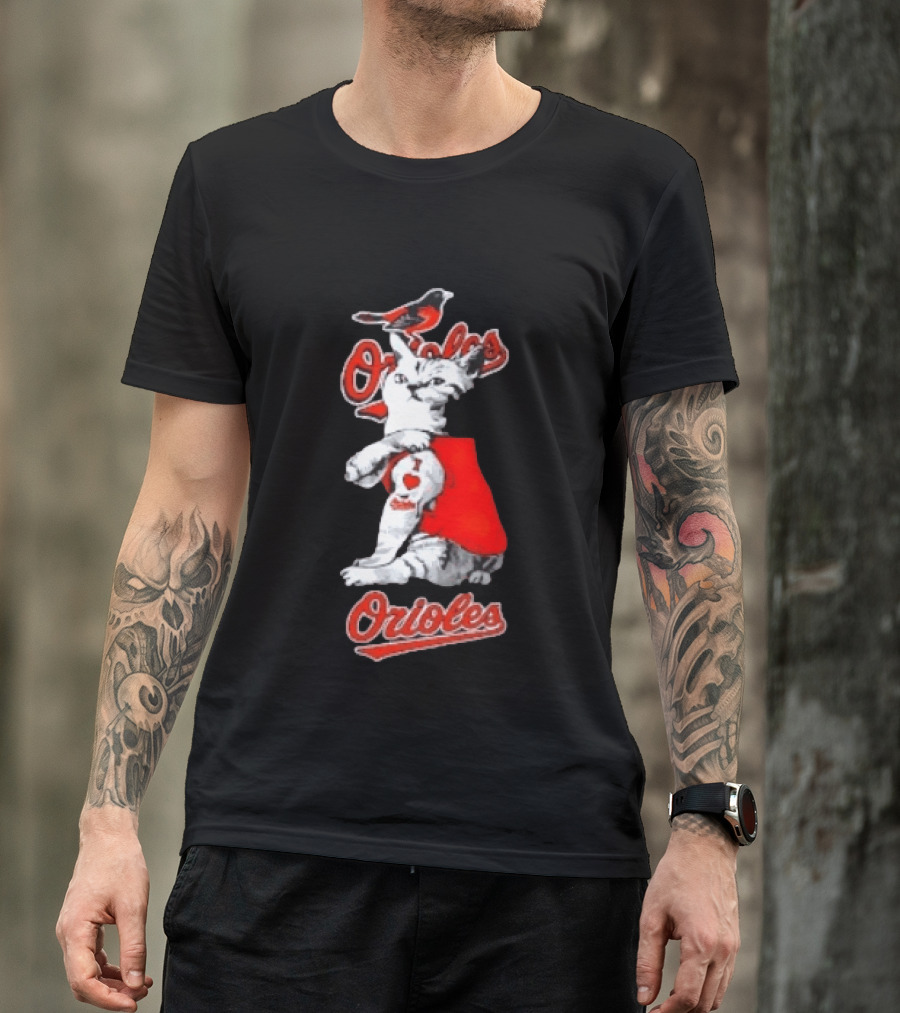 Orioles Cat Baltimore Baseball Orioles T-Shirt