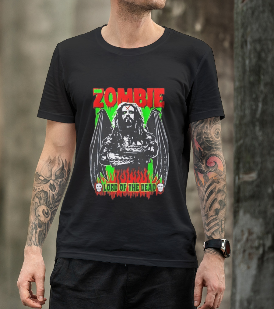 Rob Zombie Lord Of The Dead Halloween Wings T-Shirt