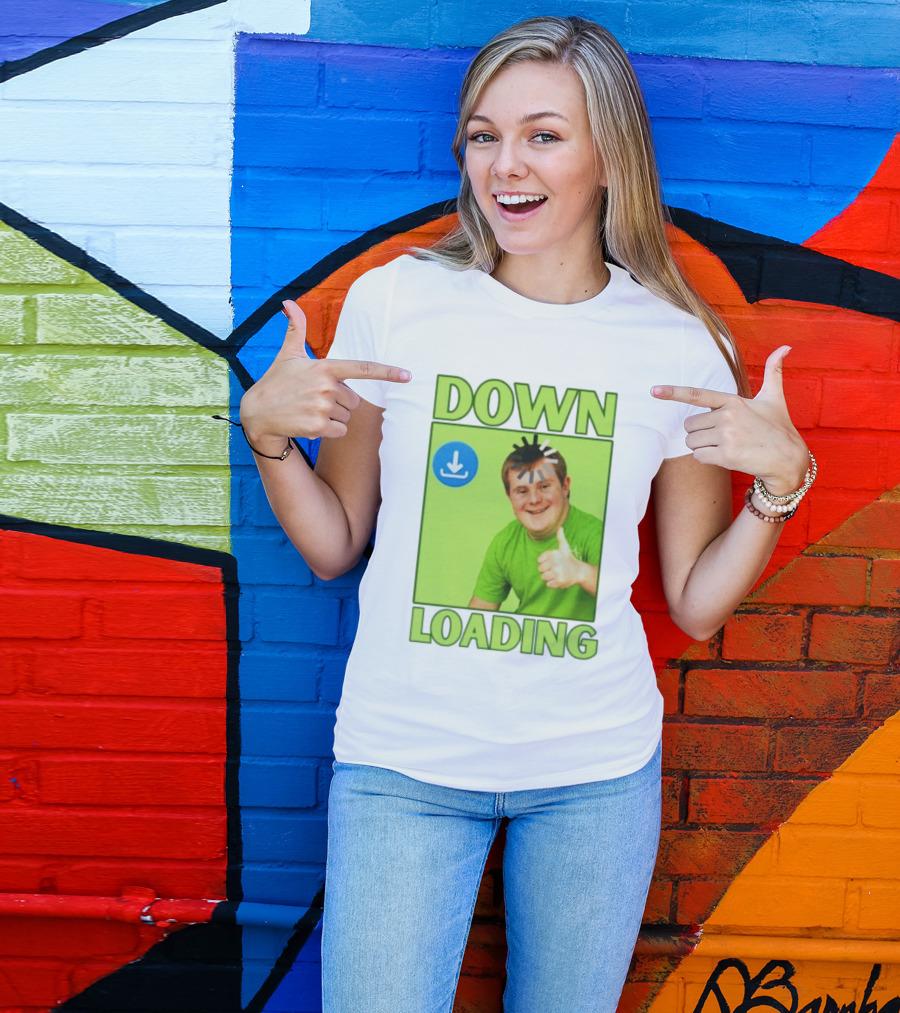 DOWN LOADING Person Thumbs Up Download T-Shirt